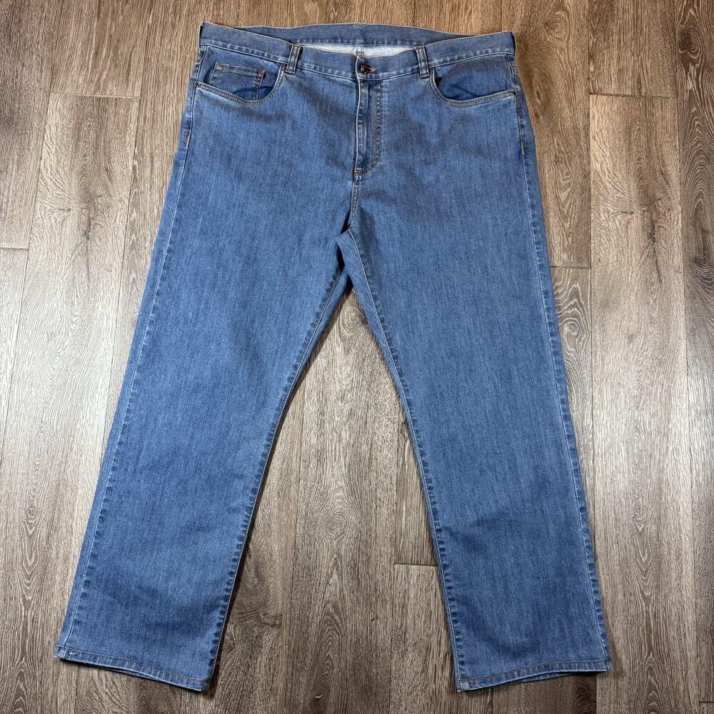 Canali Jeans Mens 42x29 EUR 60 Regular Slim Straight Blue Navy Denim Pants ITALY